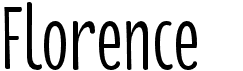 preview image of the Florence font