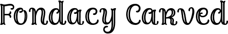preview image of the Fondacy Carved font