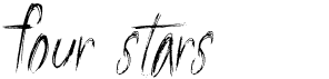 preview image of the Four Stars font