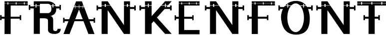 preview image of the Frankenfont font