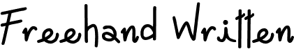 preview image of the Freehand Written font