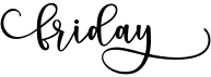 preview image of the Friday font
