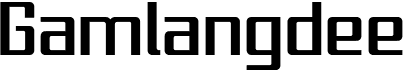 preview image of the Gamlangdee font