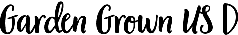 preview image of the Garden Grown US D font