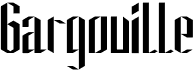preview image of the Gargouille font