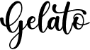 preview image of the Gelato font