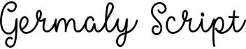 preview image of the Germaly Script font