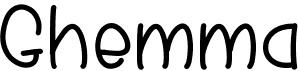 preview image of the Ghemma font