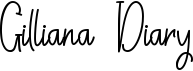 preview image of the Gilliana Diary font