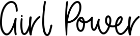 preview image of the Girl Power font