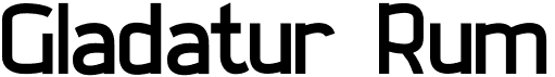 preview image of the Gladatur Rum font