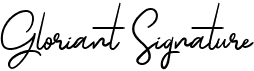 preview image of the Gloriant Signature font