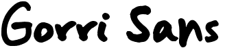 preview image of the Gorri Sans font