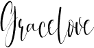 preview image of the Gracelove font