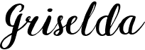 preview image of the Griselda font
