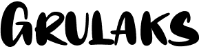 preview image of the Grulaks font