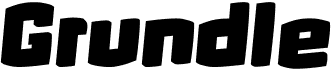 preview image of the Grundle font