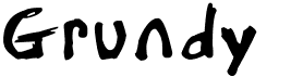 preview image of the Grundy font
