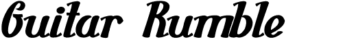 preview image of the Guitar Rumble font