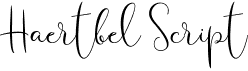 preview image of the Haertbel Script font