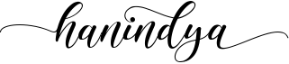 preview image of the Hanindya font