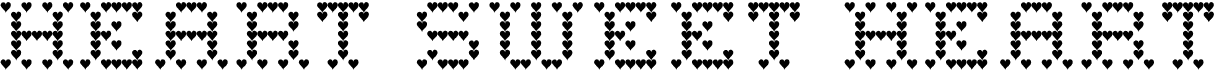 preview image of the Heart Sweet Heart font