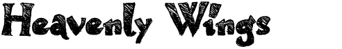 preview image of the Heavenly Wings font