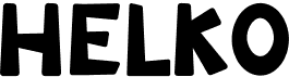 preview image of the Helko font