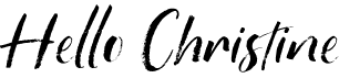 preview image of the Hello Christine font