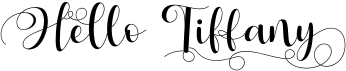 preview image of the Hello Tiffany font