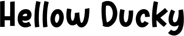 preview image of the Hellow Ducky font