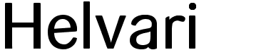 preview image of the Helvari font