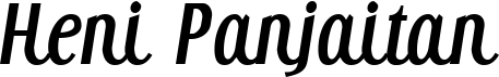 preview image of the Heni Panjaitan font