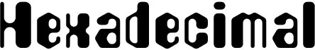 preview image of the Hexadecimal font