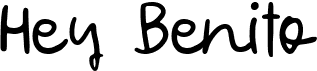preview image of the Hey Benito font