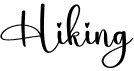 preview image of the Hiking font