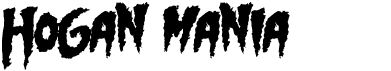 preview image of the Hogan Mania font