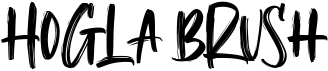 preview image of the Hogla Brush font