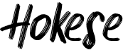 preview image of the Hokese font