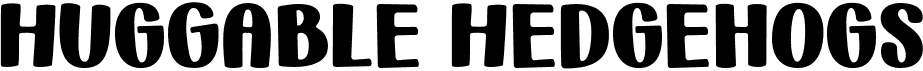 preview image of the Huggable Hedgehogs font