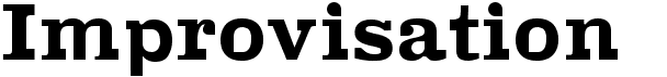 preview image of the Improvisation font