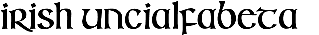 preview image of the Irish Uncialfabeta font