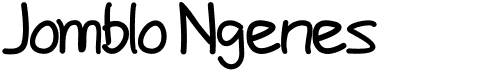 preview image of the Jomblo Ngenes font