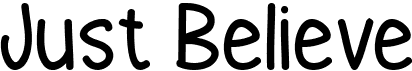 preview image of the Just Believe font