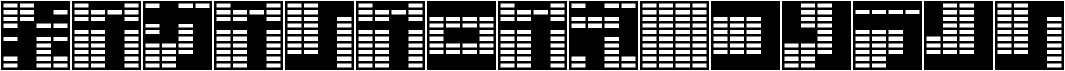 preview image of the Katakana, block font