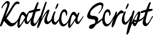 preview image of the Kathica Script font