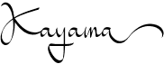preview image of the Kayama font