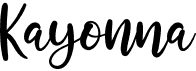 preview image of the Kayonna font