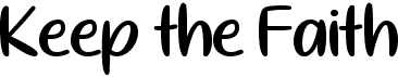 preview image of the Keep the Faith font
