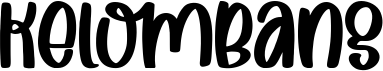 preview image of the Kelombang font
